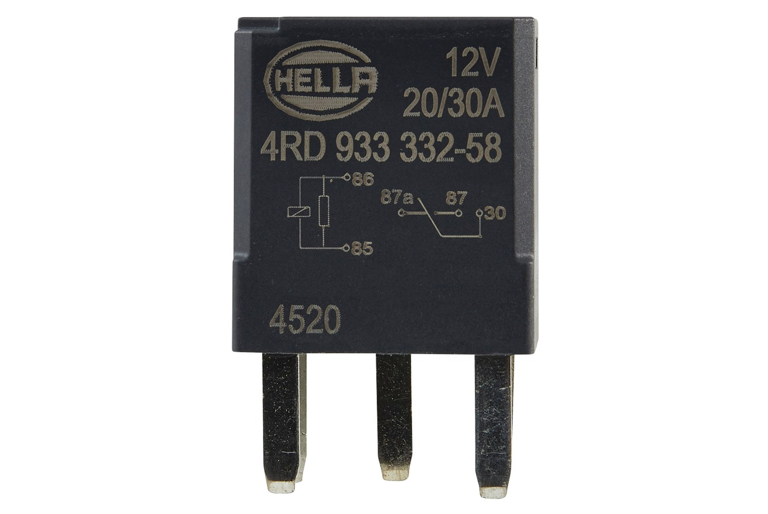 HELLA 4RD 933 332-661 Relay, main current - 12V - 5-pin connector - W2