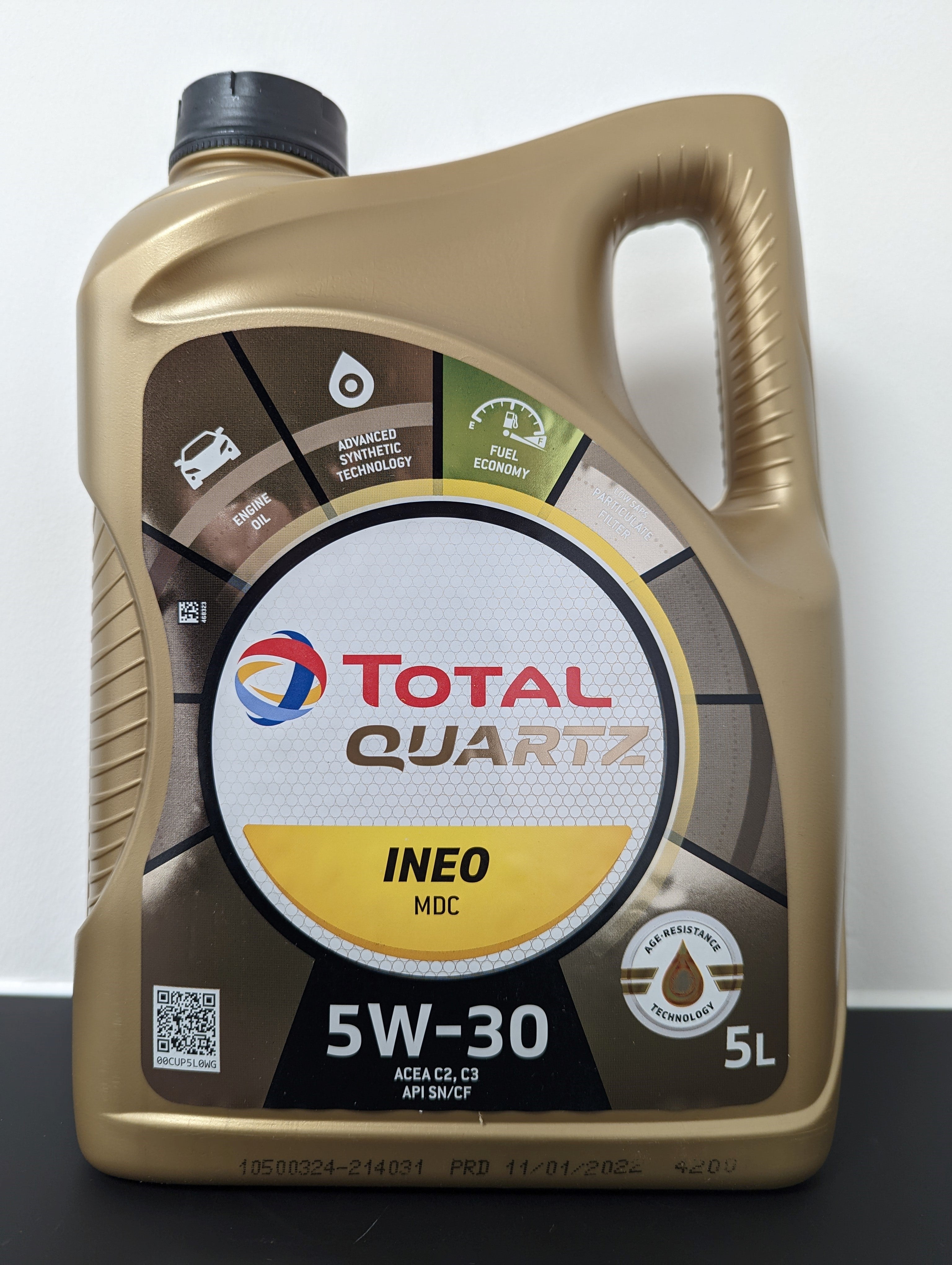 Total Quartz Ineo Ecs 5w30 Fully Synthetic Engine Oil - 1 Litre