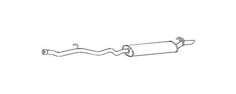 FAURECIA 8LD 366 031-581 Rear Muffler - Easy2Fit® Kit - fits LANCIA DEDRA