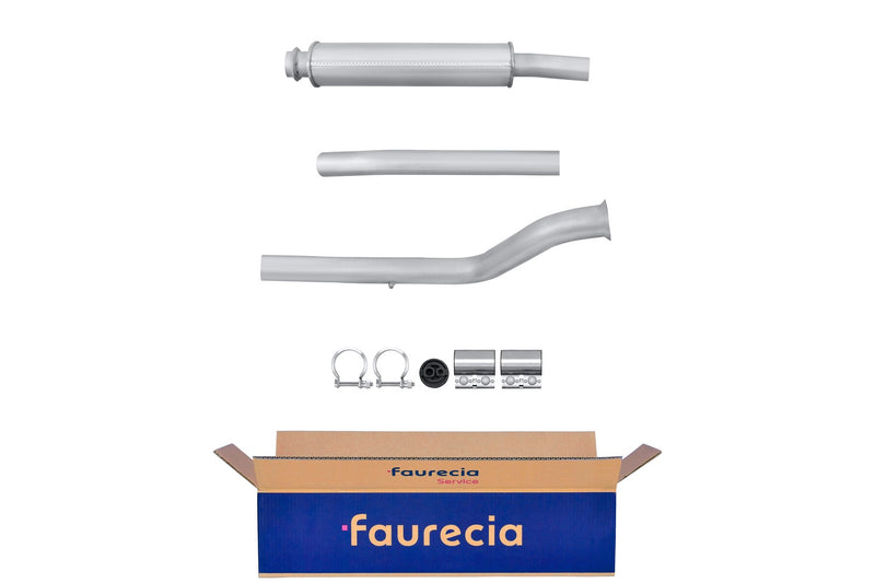 FAURECIA 8LC 366 025-511 Centre Muffler - Easy2Fit® Kit - fits RENAULT 19 I