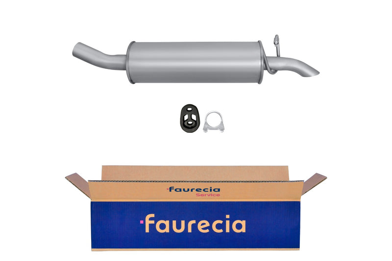 FAURECIA 8LD 366 031-831 Rear Muffler - Easy2Fit® Kit - fits PEUGEOT 504