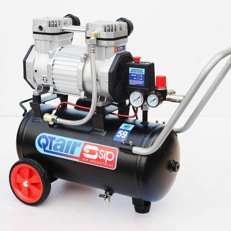 SIP QT AIR DD 1.5hp 24ltr Ultra Low Noise Oil-Free Direct Drive Compressor