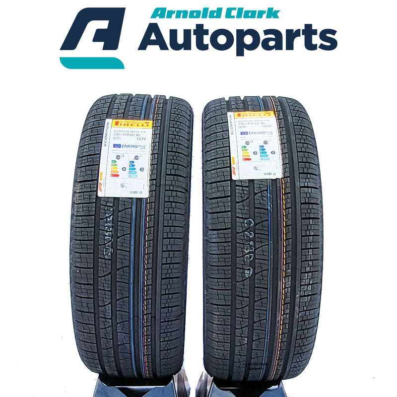 245 45 20 103V Pirelli Scorpion Verde All Season Tyres x2 Pair