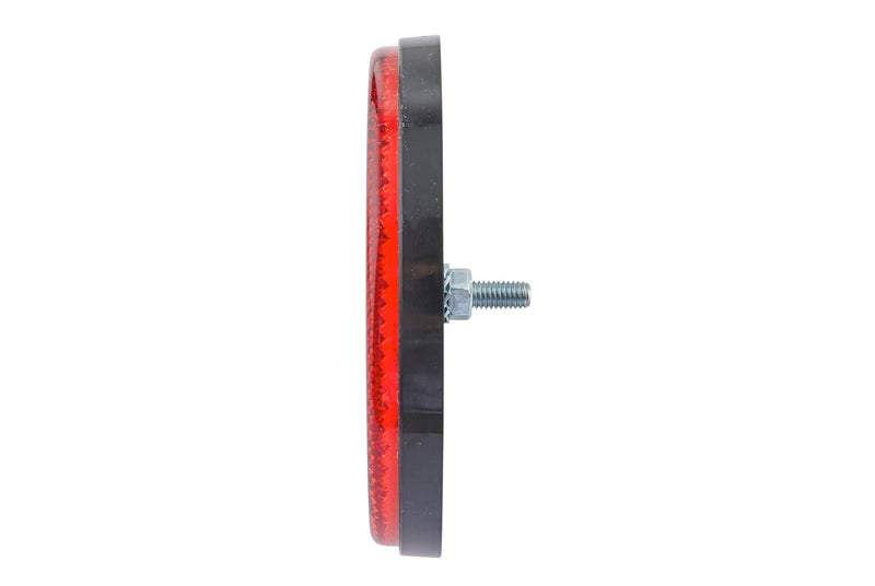 HELLA 8RA 002 016-111 Reflector - Lens Colour: Red - round - Bolted/mounting