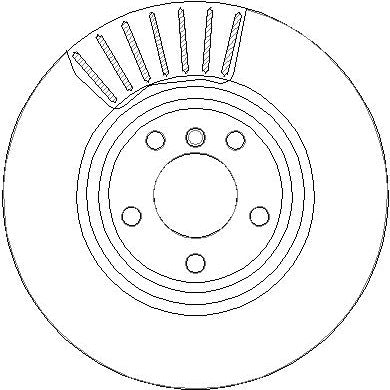 Disctech Brake Disc (Single) - Fits Abarth, Bmw - ABD3374 - Rear Axle