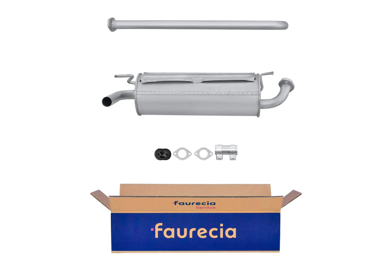 FAURECIA 8LD 366 029-861 Rear Muffler - Easy2Fit® Kit - fits FORD FIESTA III