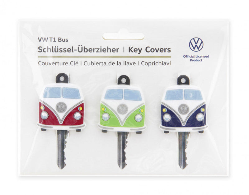 VW T1 Bus Key Covers 3-Pc Set In Blister Packaging