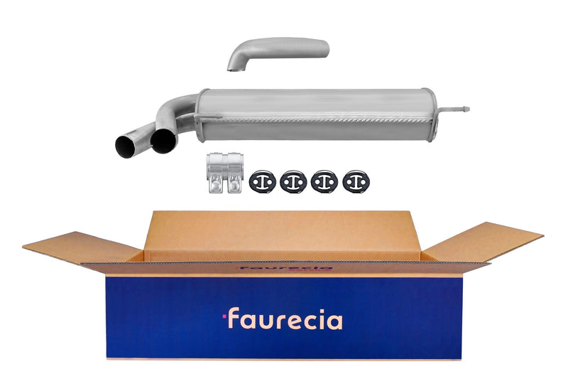 FAURECIA 8LD 366 028-201 Rear Muffler - Easy2Fit® Kit - fits RENAULT DUSTER