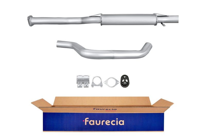 FAURECIA 8LC 366 024-671 Centre Muffler - Easy2Fit® Kit - fits VAUXHALL ZAFIRA A (T98)