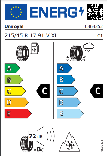 Uniroyal 215 45 17 91V WinterExpert tyre