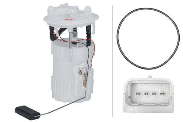 HELLA 8TF 358 303-011 Fuel Feed Unit - 12V - Electric - 4-pin connector