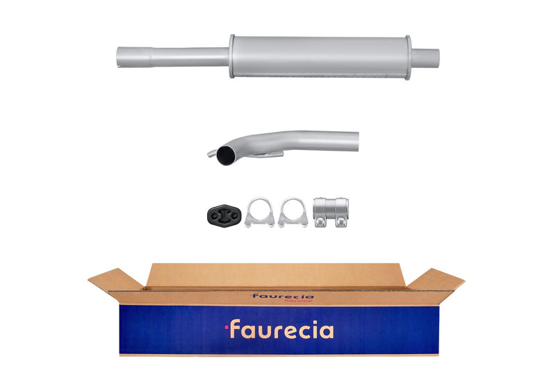 FAURECIA 8LC 366 026-261 Centre Muffler - Easy2Fit® Kit - fits VW TOURAN (1T3)