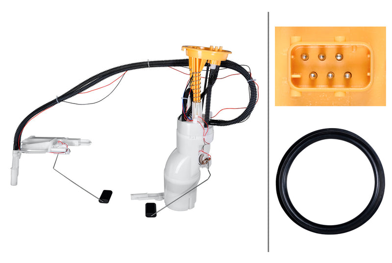 HELLA 8TF 358 306-661 Fuel Feed Unit - Electric - 6-pin connector