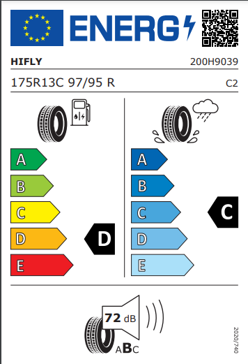 175 80 13 97R Hifly Super 2000 Tyres x2 Pair