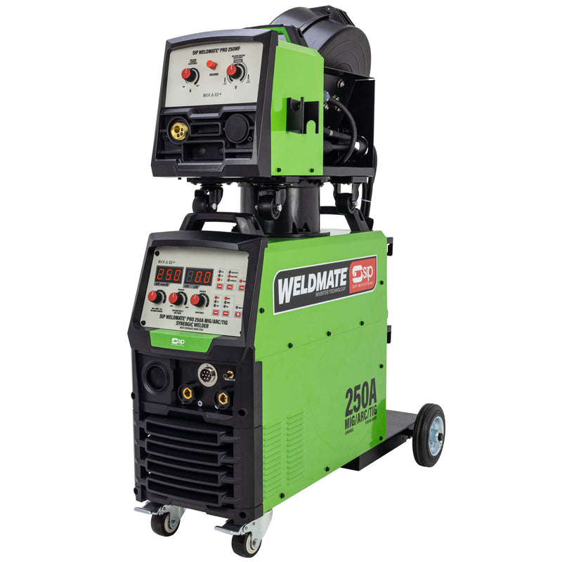 SIP WELDMATE® PRO 250A MIG/ARC/TIG Synergic Welder with Separate Wire Feed