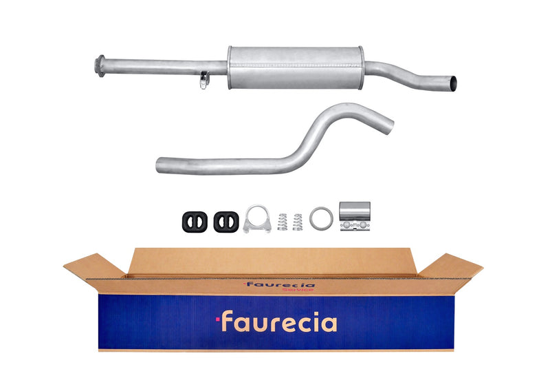 FAURECIA 8LC 366 024-591 Centre Muffler - Easy2Fit® Kit - fits OPEL ASTRA F (T92)