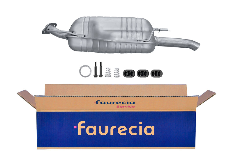 FAURECIA 8LD 366 031-171 Rear Muffler - Easy2Fit® Kit - fits VAUXHALL CORSA II