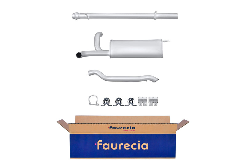 FAURECIA 8LD 366 029-151 Rear Muffler - Easy2Fit® Kit - fits FIAT MULTIPLA