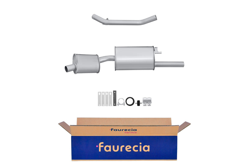 FAURECIA 8LD 366 033-231 Rear Muffler - Easy2Fit® Kit - fits MERCEDES-BENZ E-CLASS (W124)