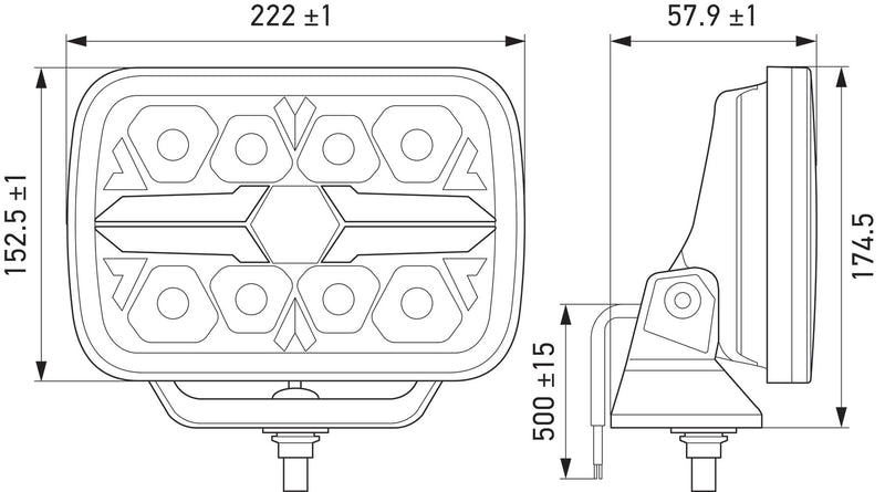 HELLA 8TF 358 305-071 Fuel Feed Unit - Electric - 4-pin connector