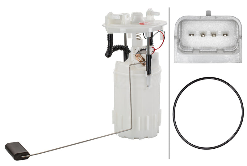 HELLA 8TF 358 146-921 Fuel Feed Unit - Electric - 4-pin connector