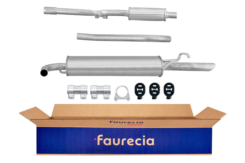 FAURECIA 8LD 366 033-251 Rear Muffler - Easy2Fit® Kit - fits MERCEDES-BENZ T1