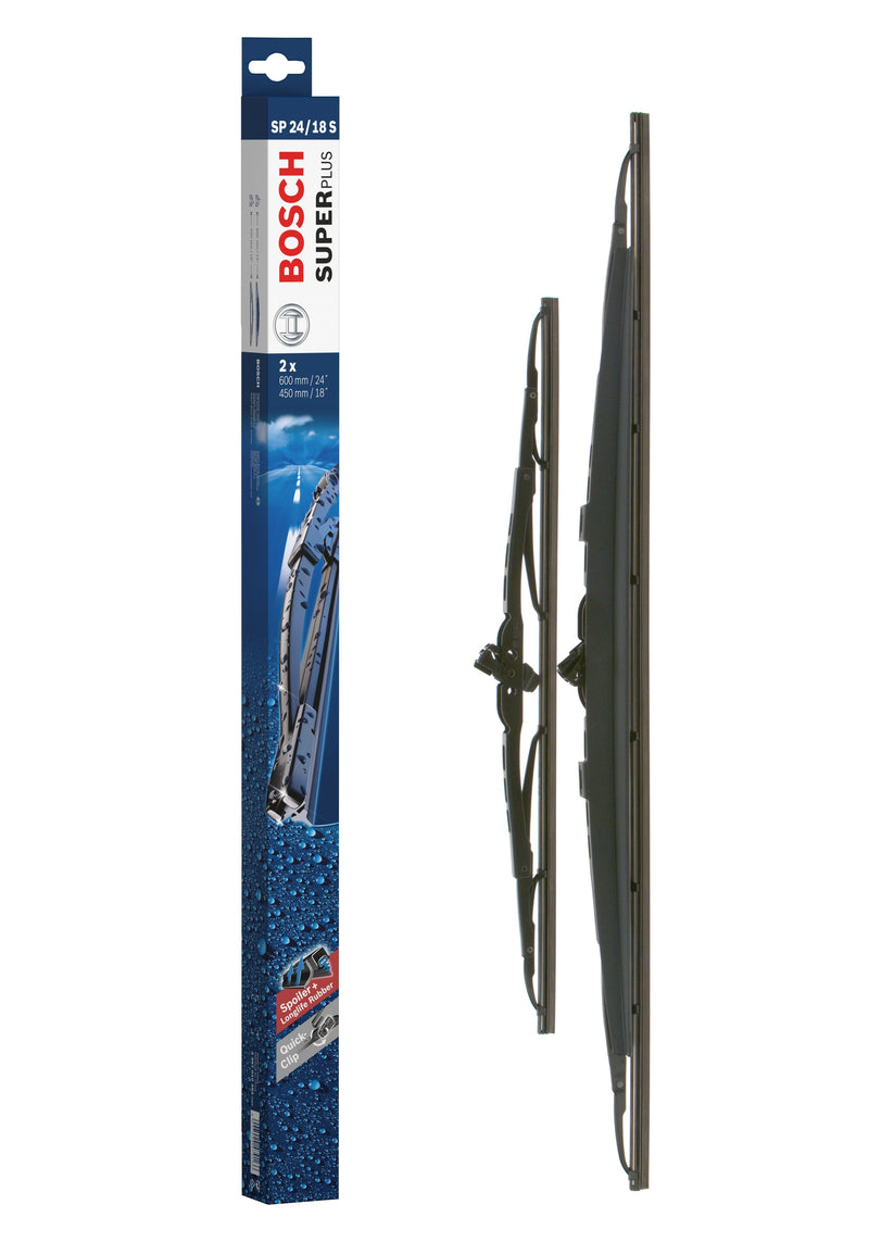 Bosch Wiper Blade Super Plus Spoiler SP24/18S, 600mm/450mm ? set of front wiper blades