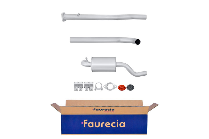 FAURECIA 8LD 366 028-601 Rear Muffler - Easy2Fit® Kit - fits FIAT UNO