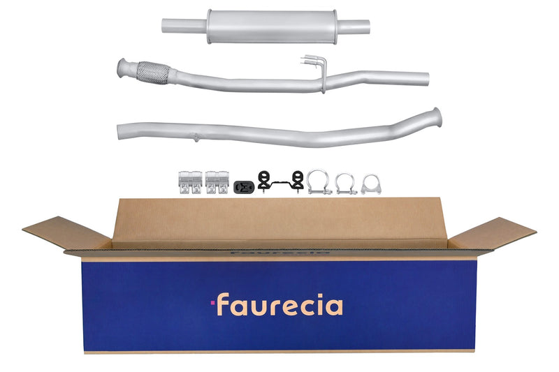 FAURECIA 8LC 366 025-131 Centre Muffler - Easy2Fit® Kit - fits PEUGEOT 406 (8E/F)