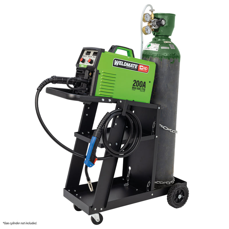 SIP WELDMATE® AUTOPLUS 200A MIG/ARC/TIG Synergic Welder with Cart Package