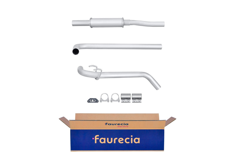 FAURECIA 8LC 366 025-991 Centre Muffler - Easy2Fit® Kit - fits VW SHARAN (7M8, 7M9, 7M6)