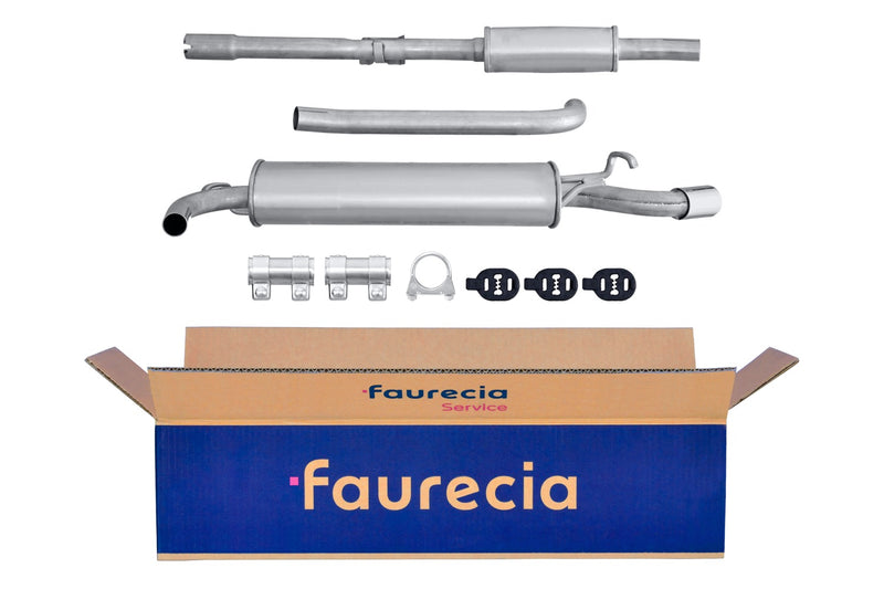 FAURECIA 8LD 366 029-331 Rear Muffler - Easy2Fit® Kit - fits FIAT SEICENTO