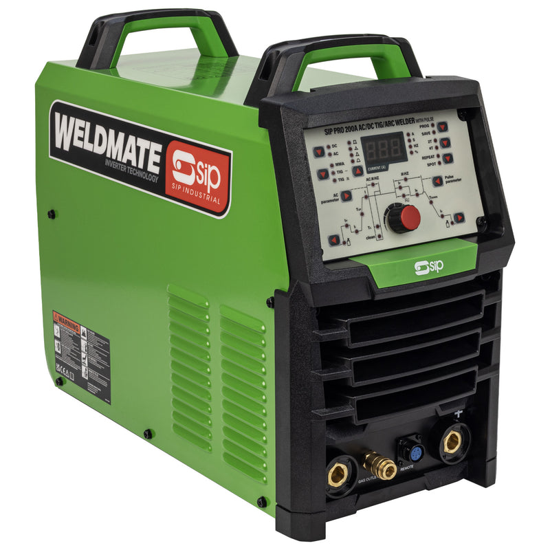 SIP WELDMATE® PRO 200A AC/DC TIG/ARC Welder with Pulse Package