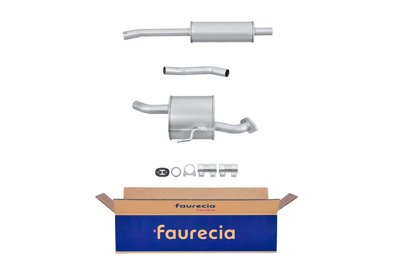 FAURECIA 8LD 366 029-921 Rear Muffler - Easy2Fit® Kit - fits FORD MONDEO II