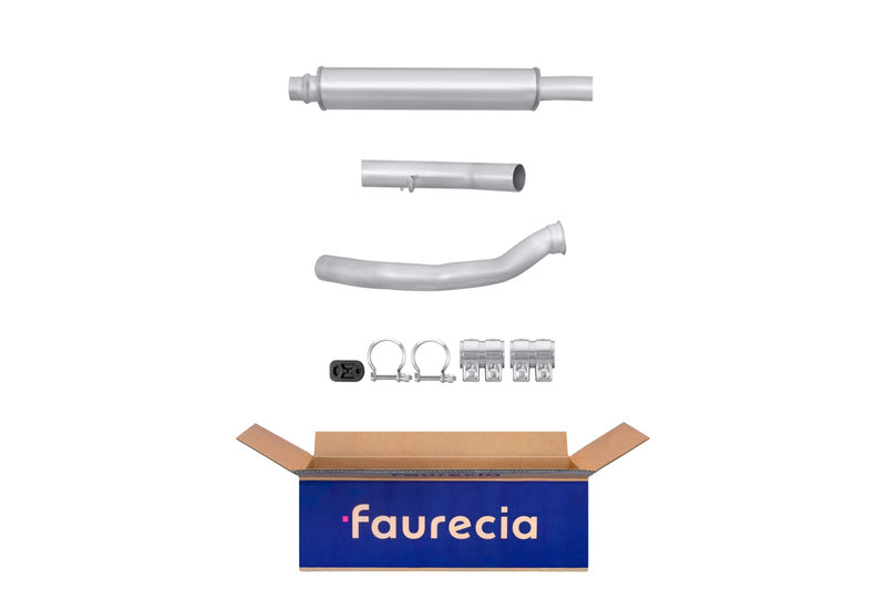 FAURECIA 8LC 366 023-601 Centre Muffler - Easy2Fit® Kit - fits KIA PRIDE