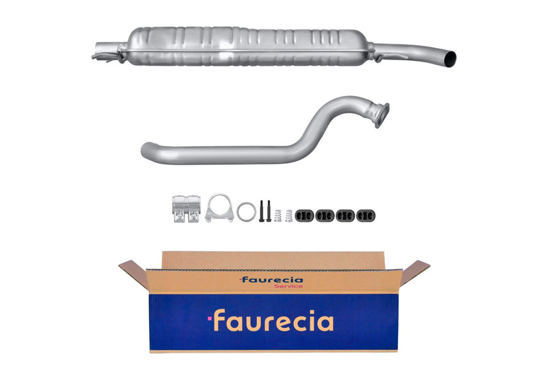 FAURECIA 8LC 366 026-211 Centre Muffler - Easy2Fit® Kit - fits VW PASSAT B5 (3B5)