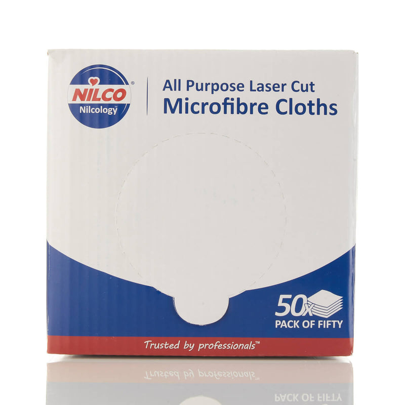 Nilco All Purpose Laser Cut Microfibre Cloths - Box of 50 - TETNCA019