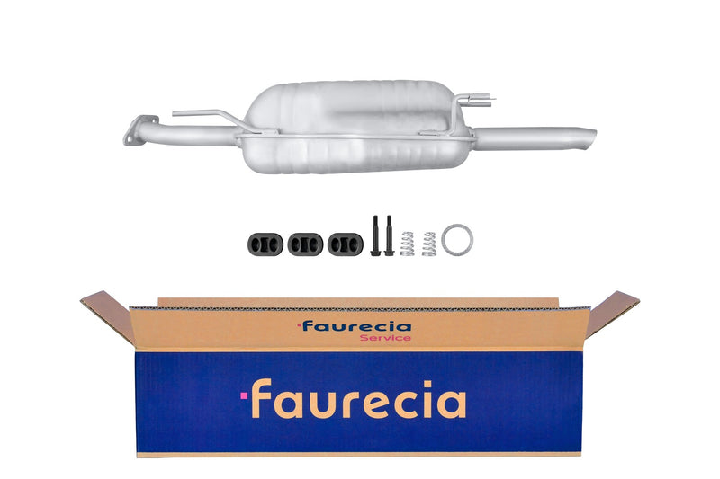 FAURECIA 8LD 366 031-461 Rear Muffler - Easy2Fit® Kit - fits VAUXHALL COMBO TOUR