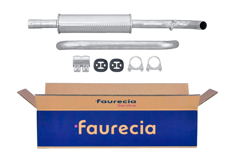 FAURECIA 8LD 366 028-591 Rear Muffler - Easy2Fit® Kit - fits FIAT UNO