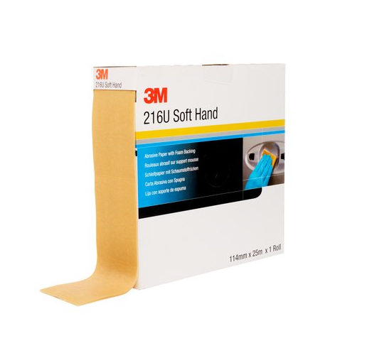 3M P500 Soft Hand Abrasive Roll 216U - 50338