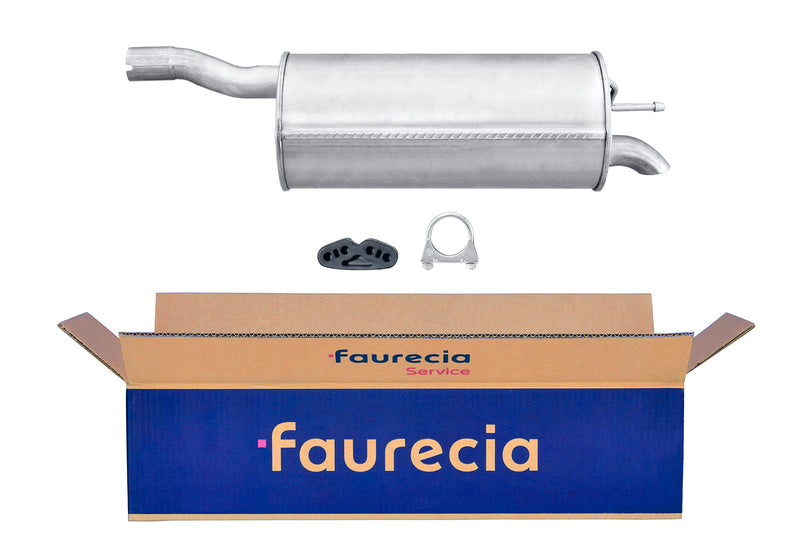 FAURECIA 8LD 366 029-941 Rear Muffler - Easy2Fit® Kit - fits MAZDA 121 III