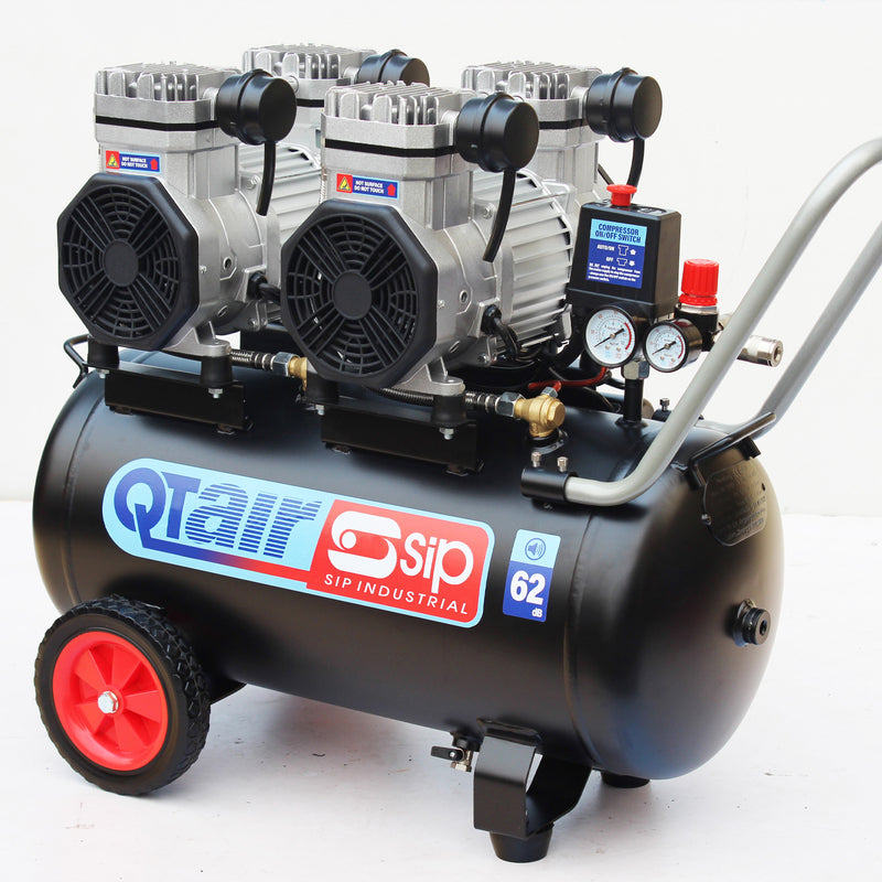 SIP QT AIR DD 3hp 50ltr Ultra Low Noise Oil-Free Direct Drive Compressor