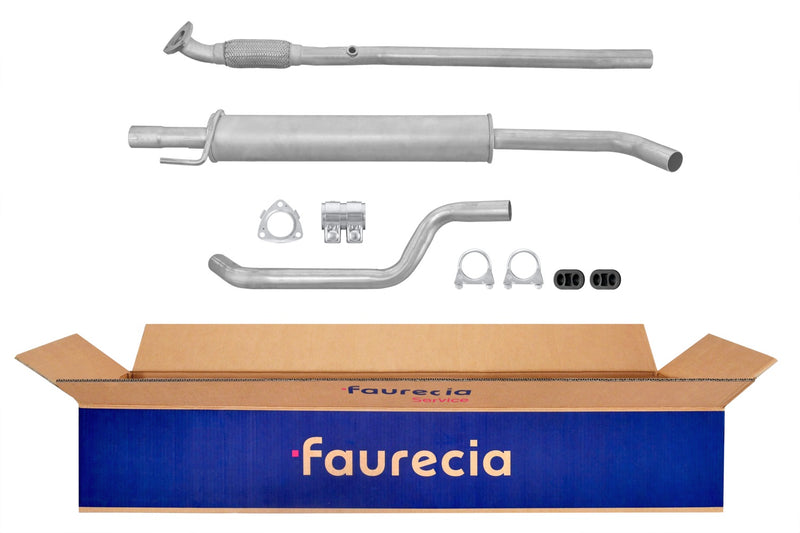 FAURECIA 8LD 366 027-631 Rear Muffler - Easy2Fit® Kit - fits FIAT DUCATO