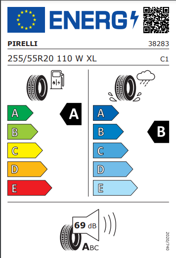 255 55 20 110W Pirelli Scorpion Zero All Season Tyres x2 Pair