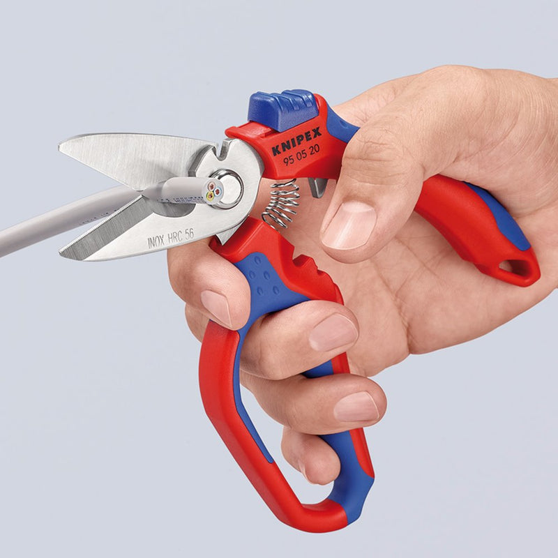 Draper KNIPEX 95 05 20 SB Angled Electricians Shears, 160mm