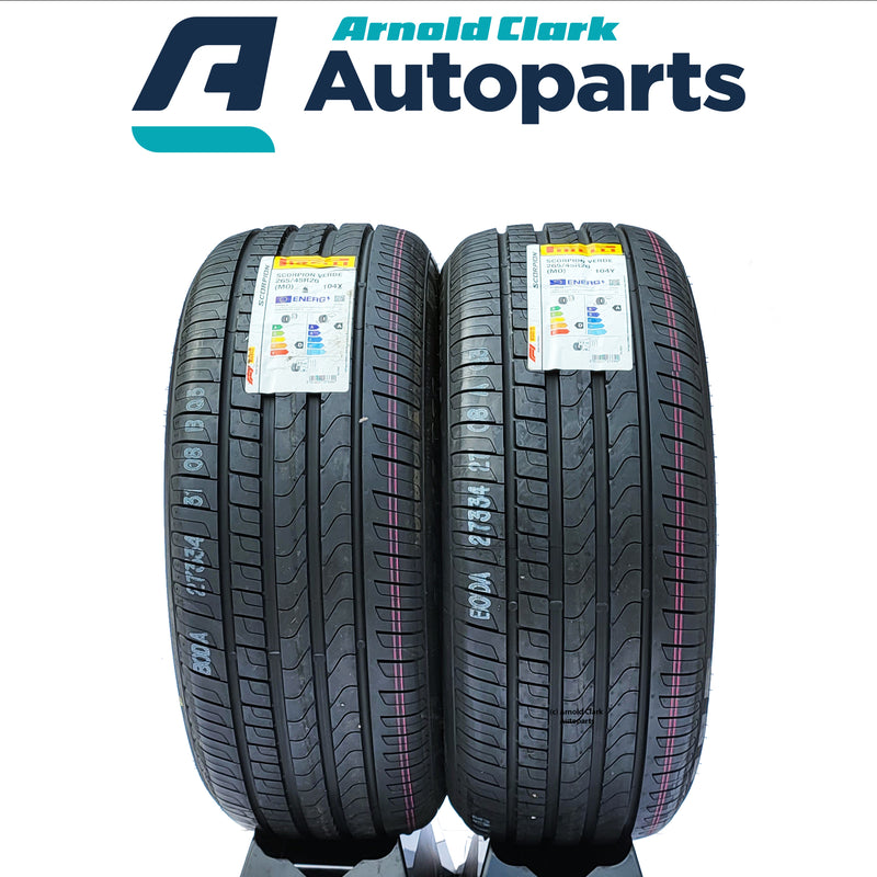 265 45 20 104Y Pirelli Scorpion Verde Tyres x2 Pair