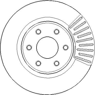 Disctech Brake Disc (Single) - Fits Abarth, Nissan - ABD3285 - Front Axle