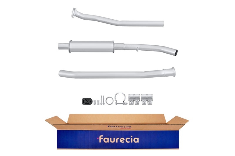 FAURECIA 8LC 366 023-671 Centre Muffler - Easy2Fit® Kit - fits FIAT PANDA