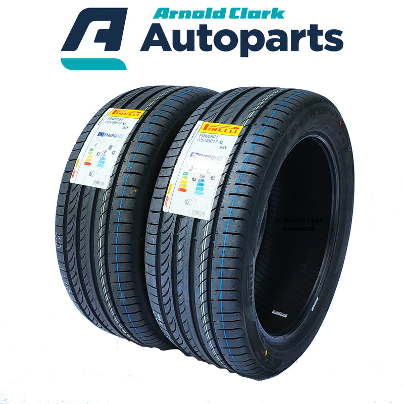 225 45 17 94Y Pirelli Powergy Tyres x2 Pair