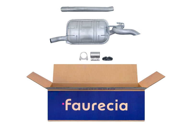 FAURECIA 8LD 366 029-451 Rear Muffler - Easy2Fit® Kit - fits FIAT PANDA